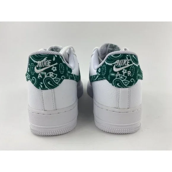 Nike Air Force 1 Low 07 Green Paisley Women's 11.5 / Men's 10 Sneakers B-Grade - Picture 6 of 12